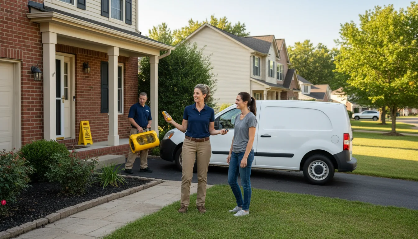 Residential water damage restoration in Tunica, LA